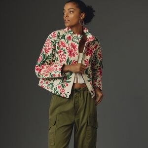 NWT Anthropologie floral boho puffy jacket
